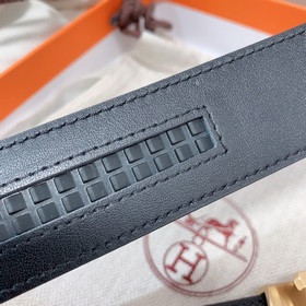 Hermès Clemence автоматический ремень для мужчин из телячьей кожи