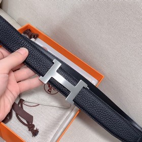 Hermès Clemence автоматический ремень для мужчин из телячьей кожи