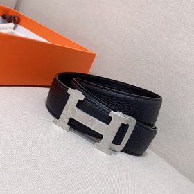 Hermès Clemence автоматический ремень для мужчин из телячьей кожи