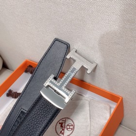 Hermès Clemence автоматический ремень для мужчин из телячьей кожи