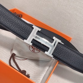 Hermès Clemence автоматический ремень для мужчин из телячьей кожи
