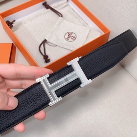Hermès Clemence автоматический ремень для мужчин из телячьей кожи