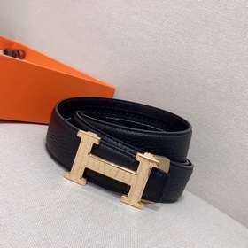 Hermès Clemence автоматический ремень для мужчин из телячьей кожи
