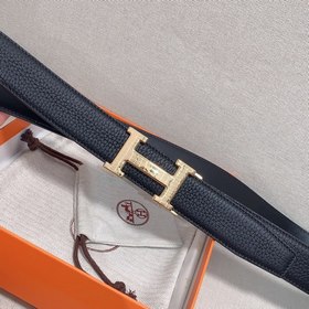 Hermès Clemence автоматический ремень для мужчин из телячьей кожи