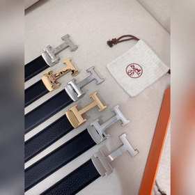 Hermès Clemence автоматический ремень для мужчин из телячьей кожи