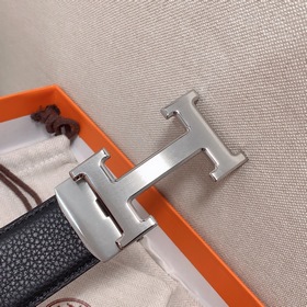 Hermès Clemence автоматический ремень для мужчин из телячьей кожи