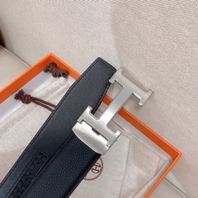 Hermès Clemence автоматический ремень для мужчин из телячьей кожи