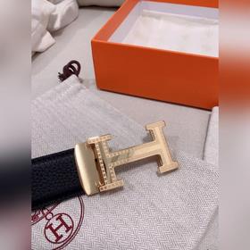 Hermès Clemence автоматический ремень для мужчин из телячьей кожи