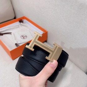 Hermès Clemence автоматический ремень для мужчин из телячьей кожи