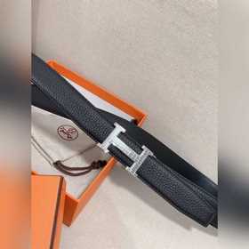 Hermès Clemence автоматический ремень для мужчин из телячьей кожи