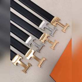 Hermès Clemence автоматический ремень для мужчин из телячьей кожи