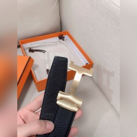 Hermès Clemence автоматический ремень для мужчин из телячьей кожи