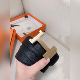 Hermès Clemence автоматический ремень для мужчин из телячьей кожи