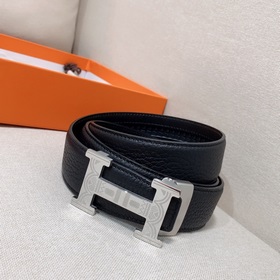 Hermès Clemence автоматический ремень для мужчин из телячьей кожи