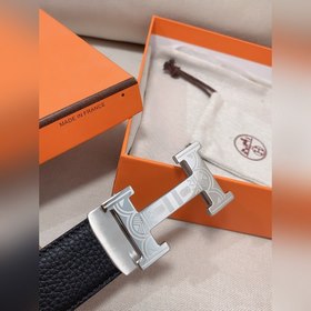 Hermès Clemence автоматический ремень для мужчин из телячьей кожи