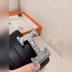 Hermès Clemence автоматический ремень для мужчин из телячьей кожи