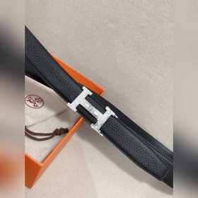 Hermès Clemence автоматический ремень для мужчин из телячьей кожи