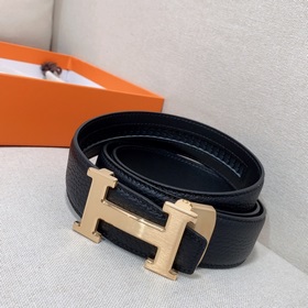 Hermès Clemence автоматический ремень для мужчин из телячьей кожи
