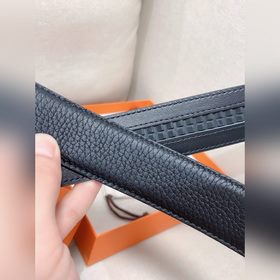 Hermès Clemence автоматический ремень для мужчин из телячьей кожи
