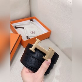 Hermès Clemence автоматический ремень для мужчин из телячьей кожи