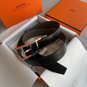 Hermes Оригинальный ремень Hermes, ширина 3,2 см, импортная кожа,