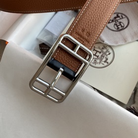Hermes Оригинальный ремень Hermes, ширина 3,2 см, импортная кожа,