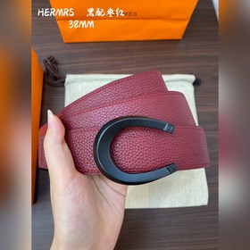 Hermes-H BELT BUCKLE & REVERSIBLE LEATHER STRAP 38 мм, аналог