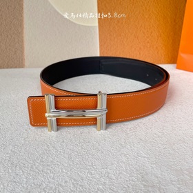 Hermes Оригинальный ремень Hermes, ширина 3,8 см, импортная кожа,