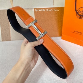 Hermes Оригинальный ремень Hermes, ширина 3,8 см, импортная кожа,