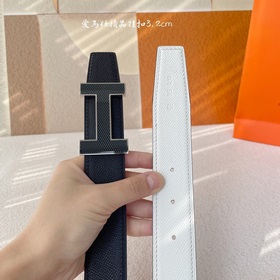 Hermes Оригинальный ремень Hermes, ширина 3,2 см, импортная кожа,