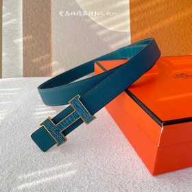 Hermes Оригинальный ремень Hermes, ширина 2,4 см, импортная кожа,