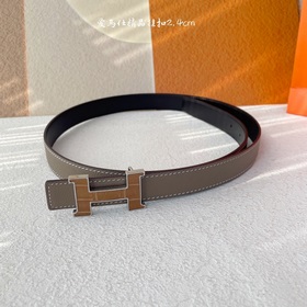 Hermes Оригинальный ремень Hermes, ширина 2,4 см, импортная кожа,