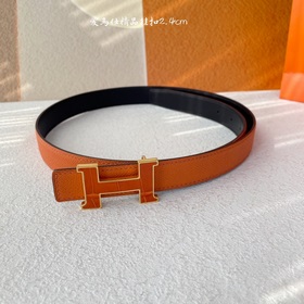 Hermes Оригинальный ремень Hermes, ширина 2,4 см, импортная кожа,