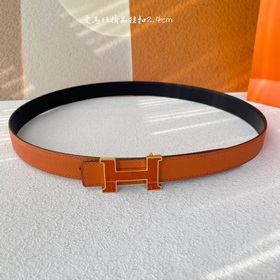 Hermes Оригинальный ремень Hermes, ширина 2,4 см, импортная кожа,