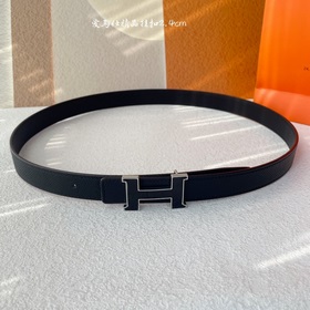 Hermes Оригинальный ремень Hermes, ширина 2,4 см, импортная кожа,
