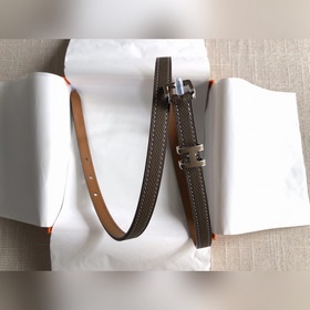 Hermès POP H 15 Женский ремень Ширина 1,5 см CK18 Серебристая пр
