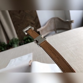 Hermès POP H 15 Женский ремень Ширина 1,5 см CK18 Серебристая пр