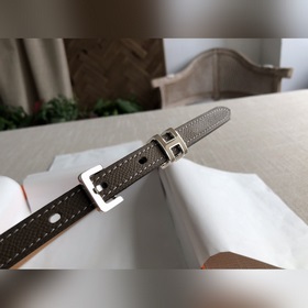 Hermès POP H 15 Женский ремень Ширина 1,5 см CK18 Серебристая пр