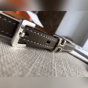 Hermès POP H 15 Женский ремень Ширина 1,5 см CK18 Серебристая пр
