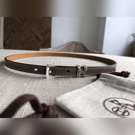 Hermès POP H 15 Женский ремень Ширина 1,5 см CK18 Серебристая пр