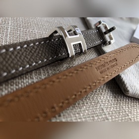 Hermès POP H 15 Женский ремень Ширина 1,5 см CK18 Серебристая пр