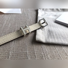 Hermès POP H 15 Женский ремень Ширина 1,5 см cc10 Молочный белый