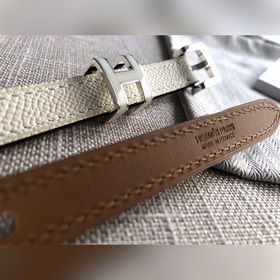 Hermès POP H 15 Женский ремень Ширина 1,5 см cc10 Молочный белый