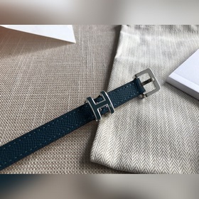Hermès POP H 15 Женский ремень Ширина 1,5 см WO Прусский зеленый 
