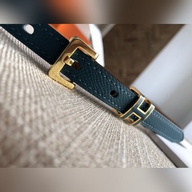 Hermès POP H 15 Женский ремень Ширина 1,5 см WO Прусский зеленый 