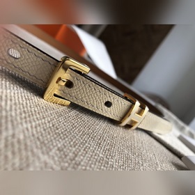 Hermès POP H 15 Женский ремень Ширина 1,5 см cc10 Молочный белый