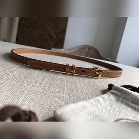 Hermès POP H 15 Женский ремень Ширина 1,5 см CK37 Золотисто-кори