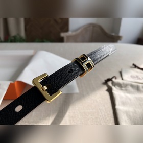 Hermès POP H 15 Женский ремень Ширина 1,5 см ck89 Черный Золотая