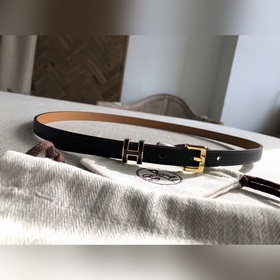 Hermès POP H 15 Женский ремень Ширина 1,5 см ck89 Черный Золотая