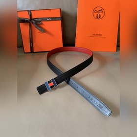 HERMES (Hermès) Женский двусторонний кожаный ремень, ширина 2,4 с